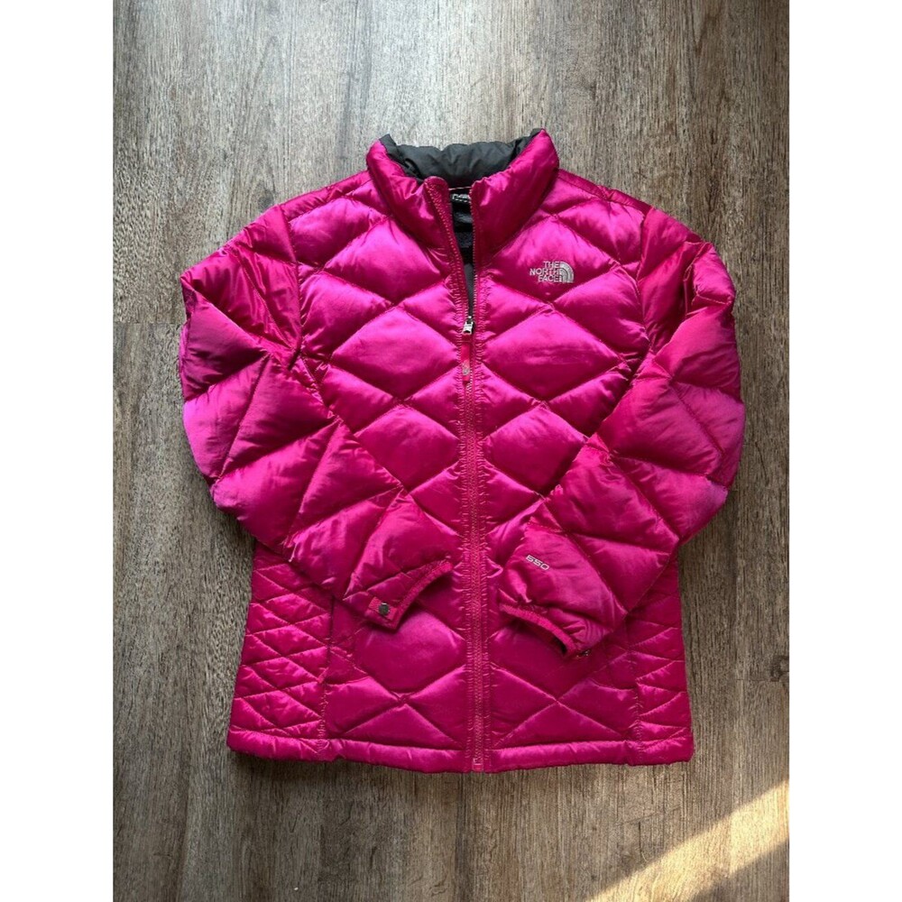 The North Face Girls XL 18 Aconcagua 550 Puffer Jacket Goose Down Coat Hot Pink